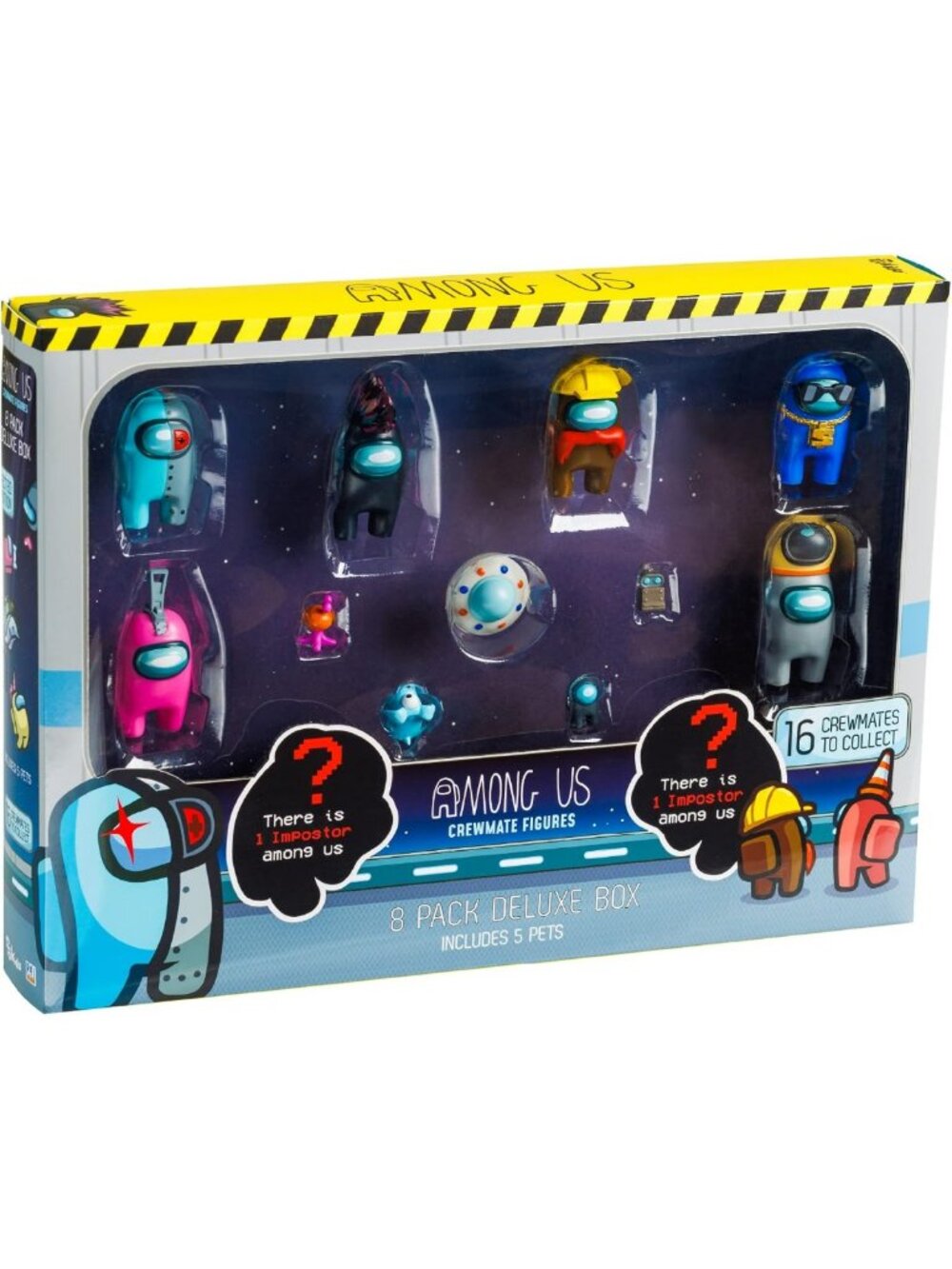Collectible Action Figures Pack of 8 - Among Us Crewmates & Imposter Toys